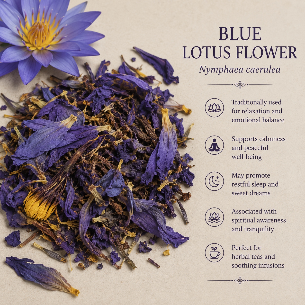 Blue Lotus Flower (1 oz)