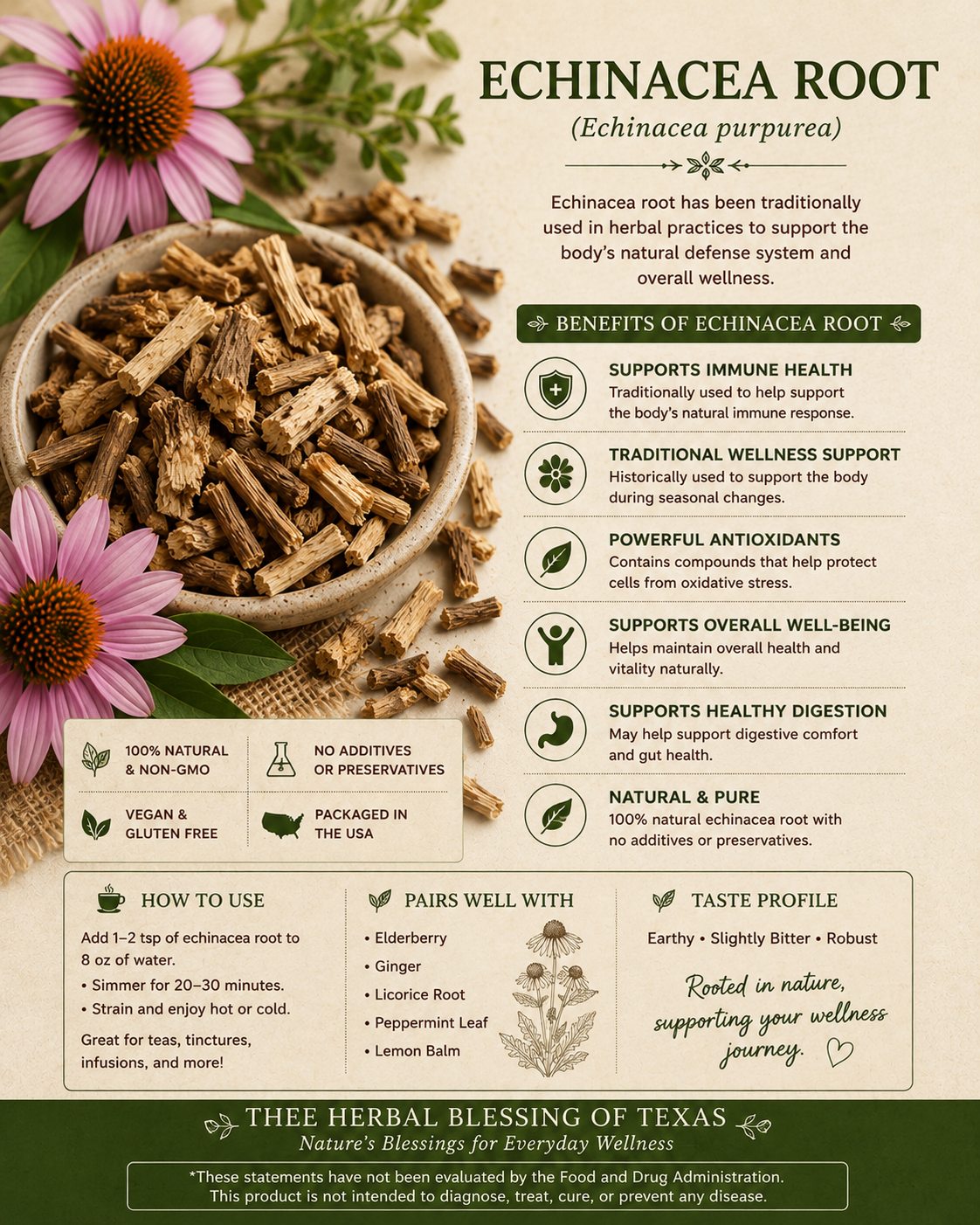 Echinacea Purpurea Root