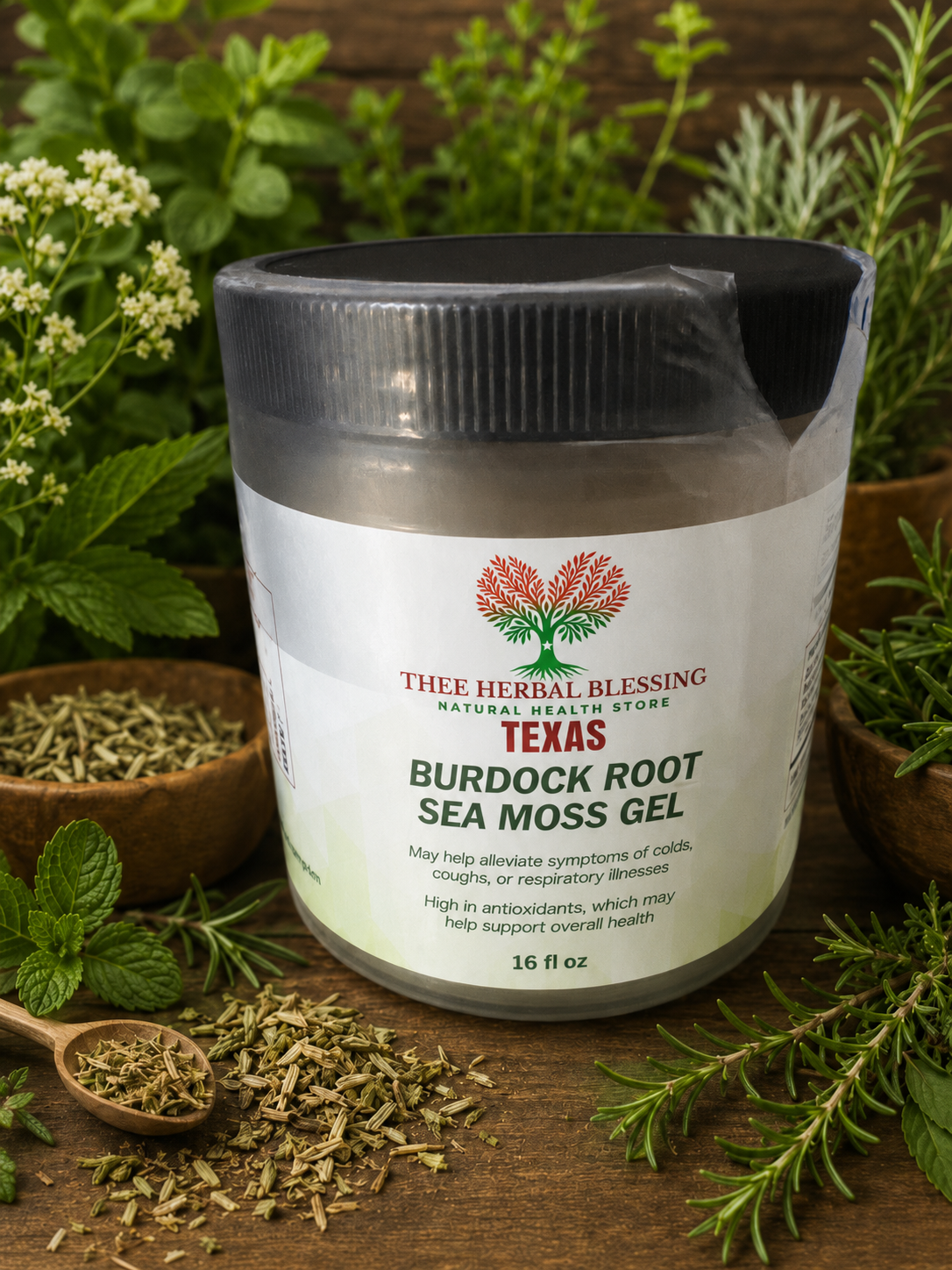 Burdock Root Seamoss gel 16 oz