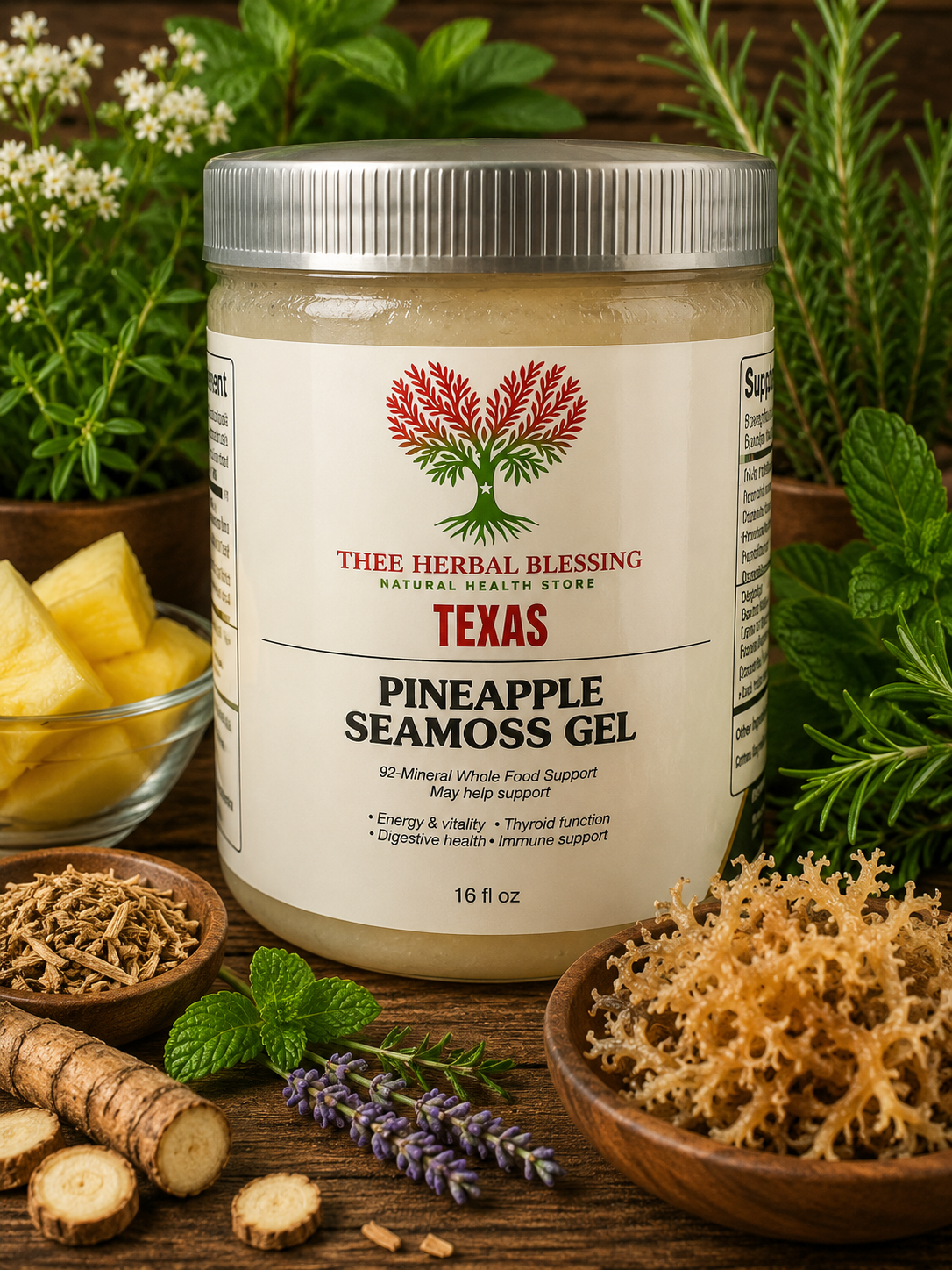 Pinapple Seamoss gel 8oz