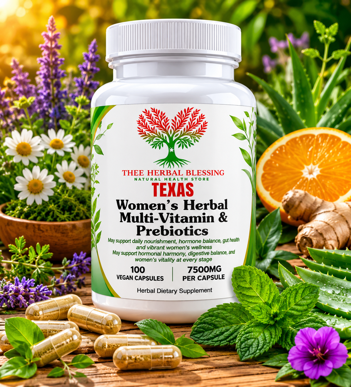 Women's Herbal multi-Vitamin and prebotics